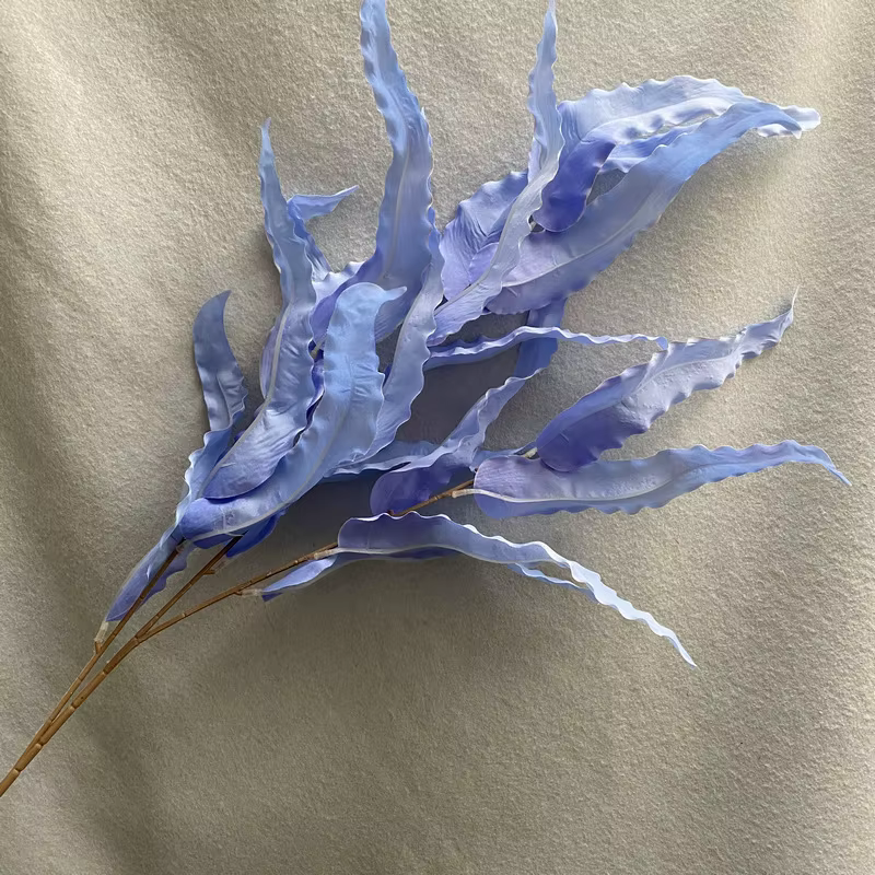 Plantes vertes artificielles en tissu brossé