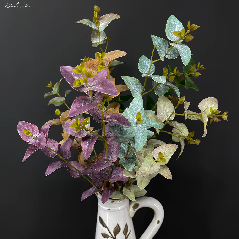 Plantes artificielles d'eucalyptus pour la décoration intérieure