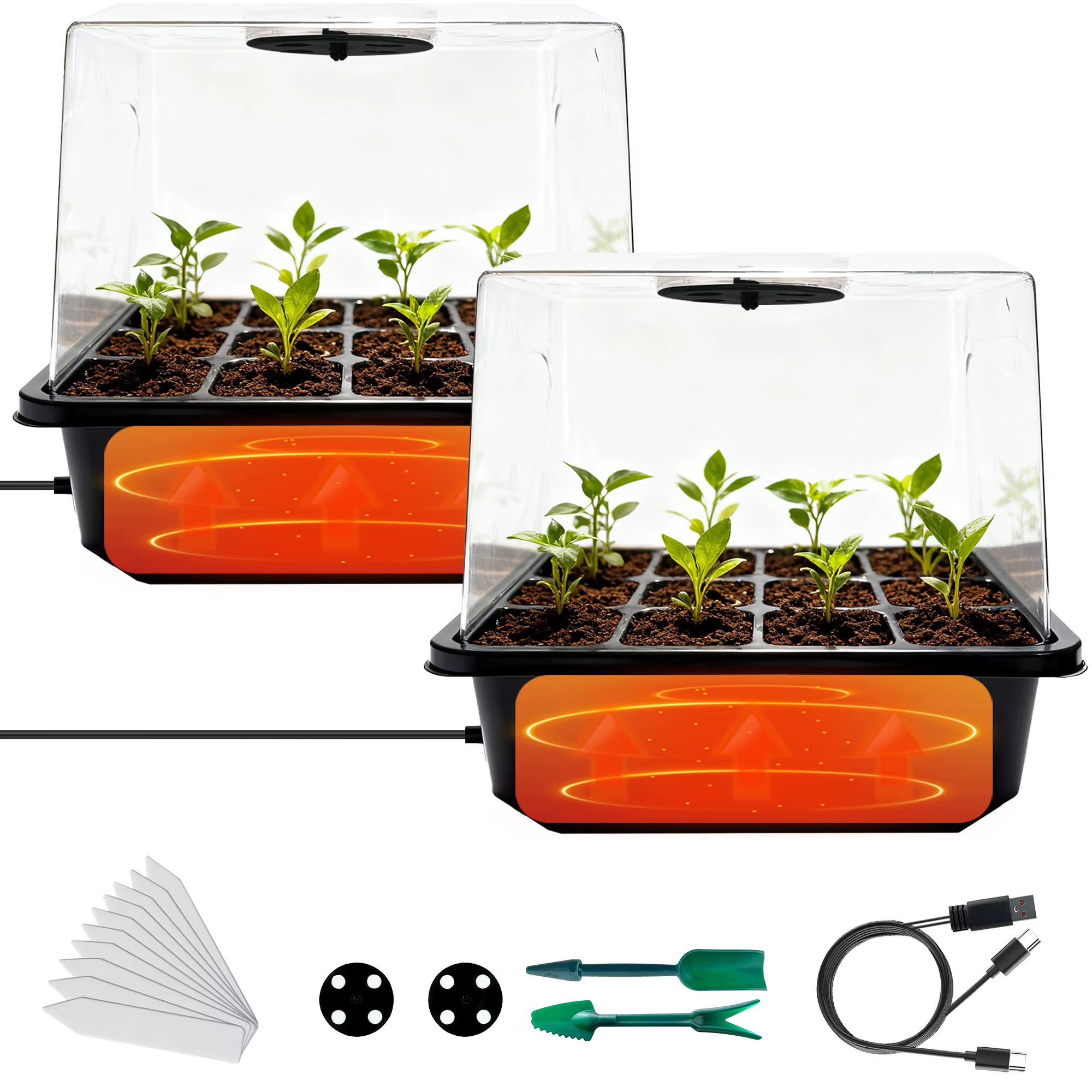 Kit de démarrage de graines avec chaleur intégrée