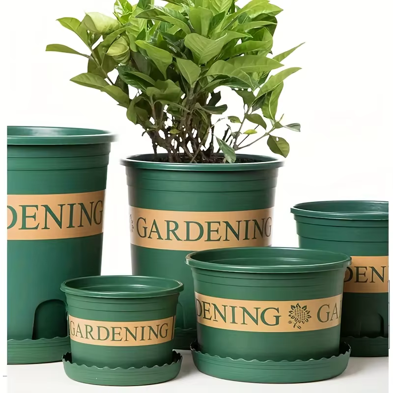 4 plateaux pour pots de fleurs