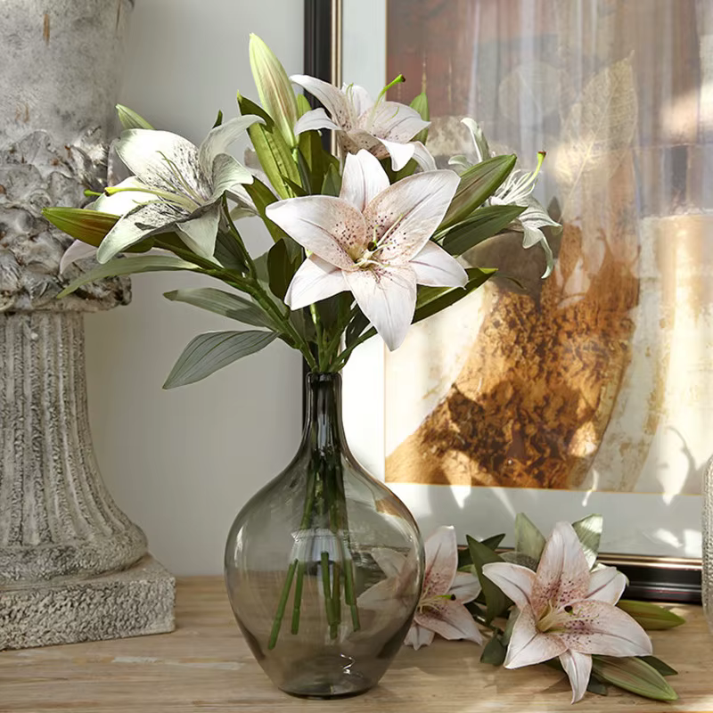 Bouquets de fleurs artificielles en soie vintage