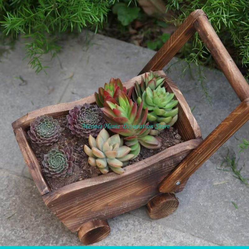 H7BF – Pot fleurs en bois multi-usage