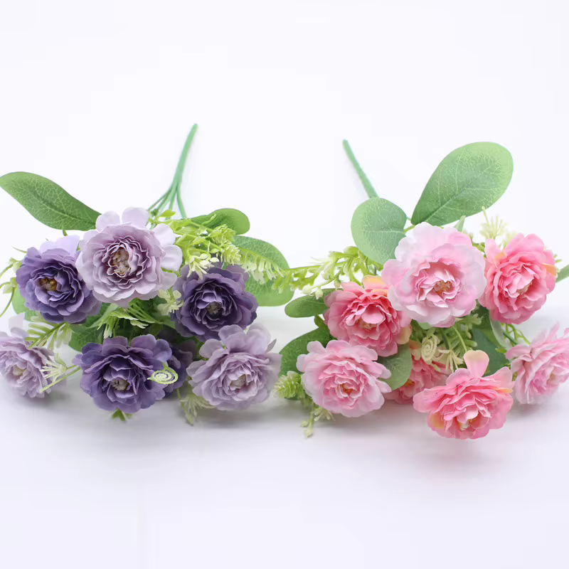 Fleurs artificielles en soie