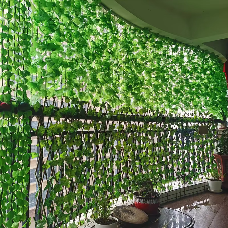 Guirlande de feuilles de lierre vert artificielles 11/4.4M