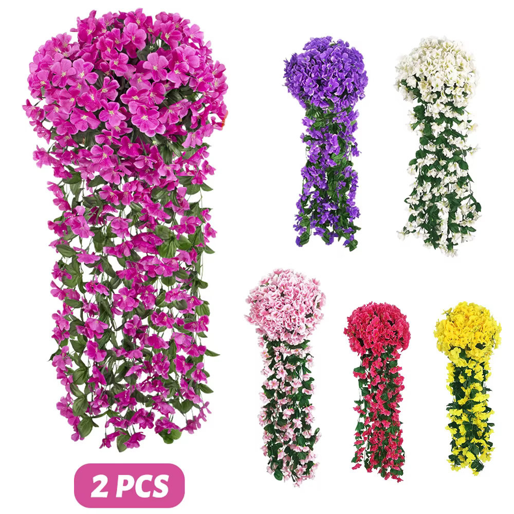 Fleurs suspendues de lierre Violet artificiel