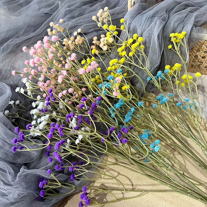 Bouquets de Fleurs Artificielles pouvez-vous psophila en Plastique