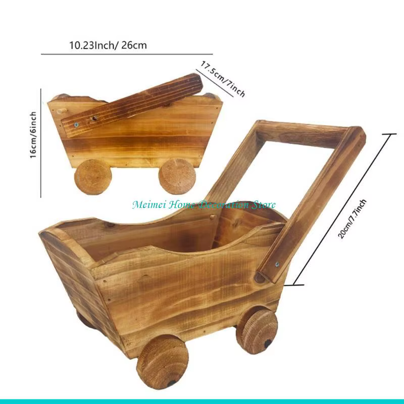 H7BF – Pot fleurs en bois multi-usage