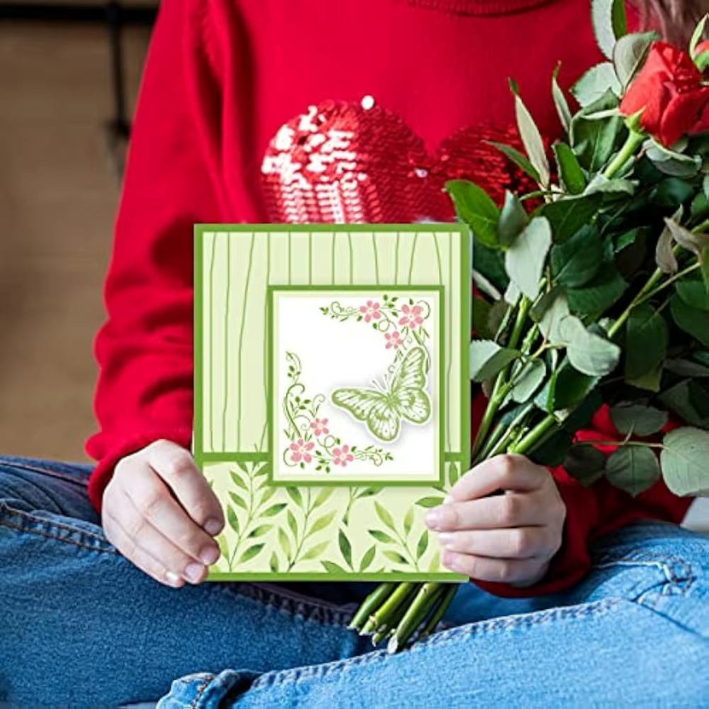Timbres transparents en dentelle de fleurs