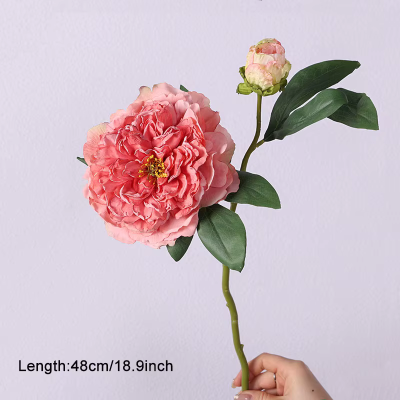 Fleurs artificielles pivoine Rose fleurs en soie pour mariage bureau salle fête maison Bouquet faux arrangements de fleurs Table décor à la maison