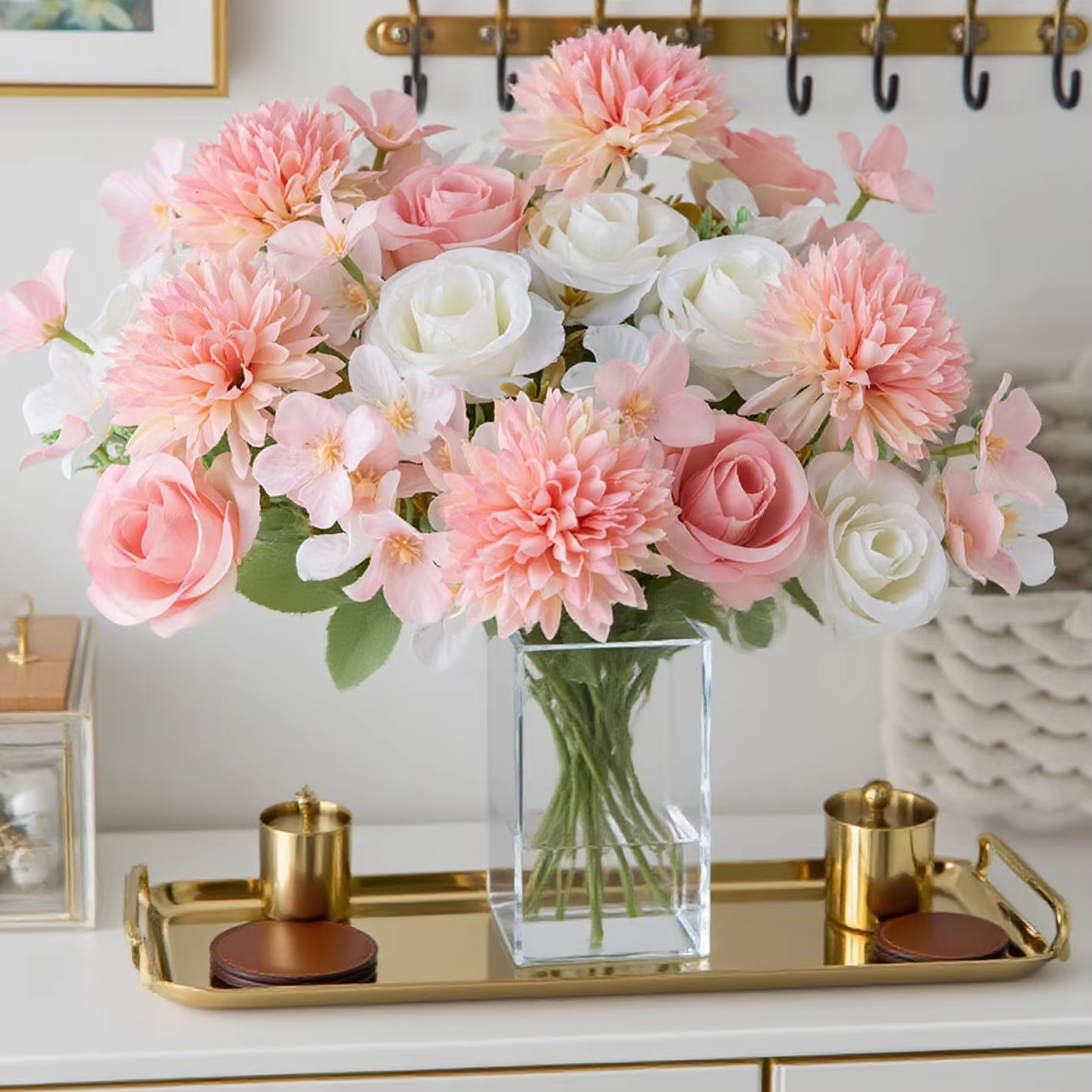 Fleurs artificielles en soie