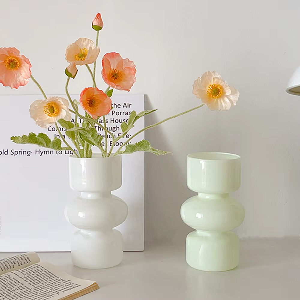 Vase à fleurs en verre créatif pour terrarium de bureau