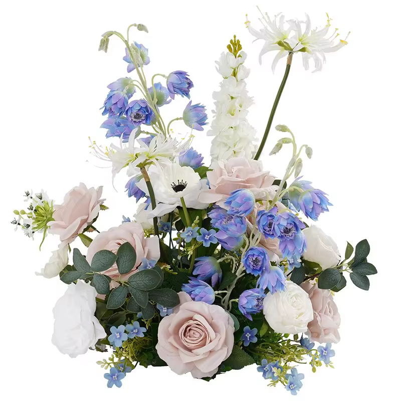 Boule de fleurs verte pivoine Rose colorée
