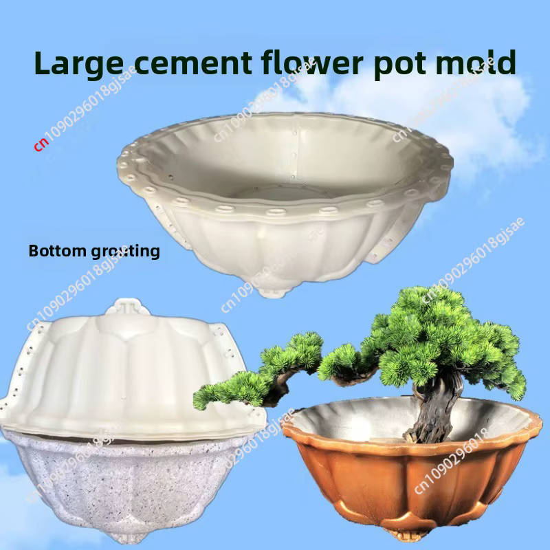 Moule à pot de fleurs en ciment de grande taille