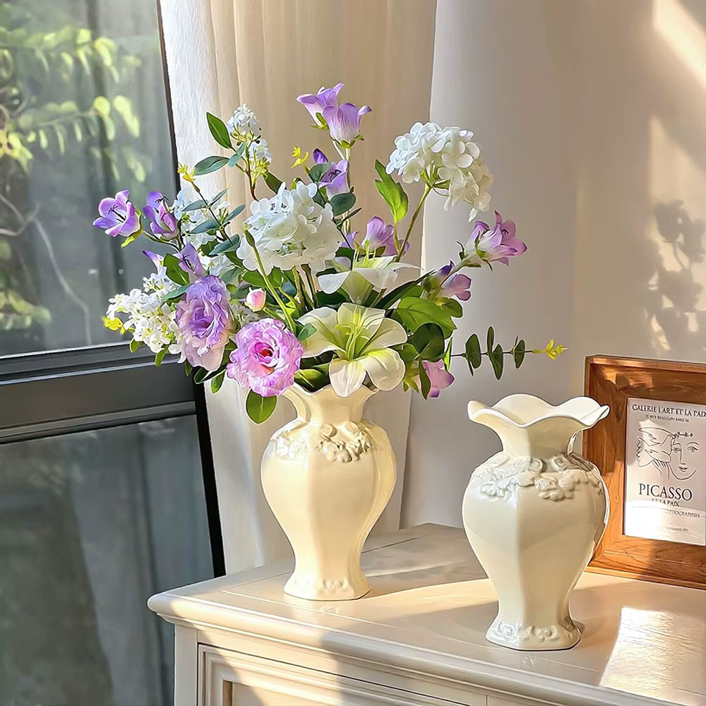 Vase à fleurs en céramique pour mariage