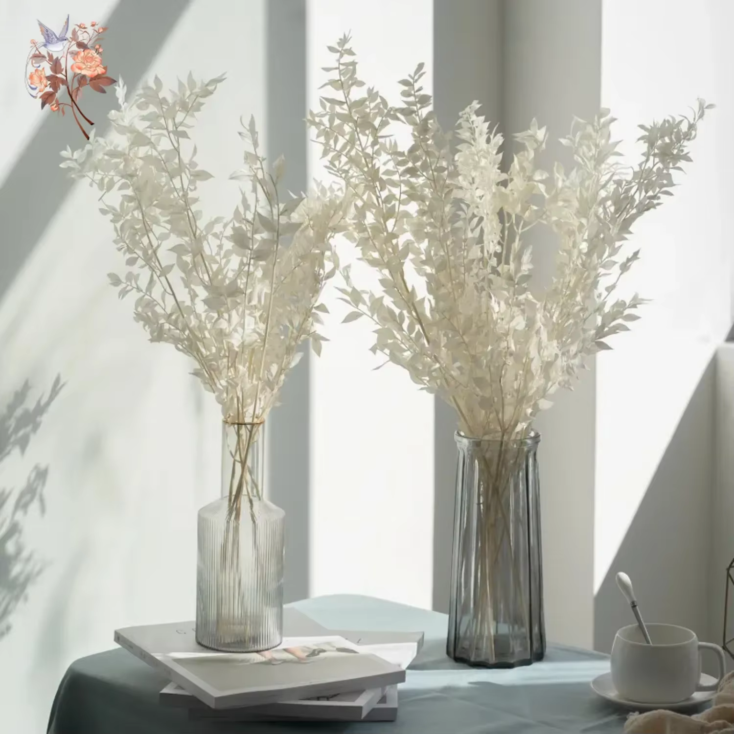 Bouquet de Vraies Feuilles de Ruscus Naturelles vaccées