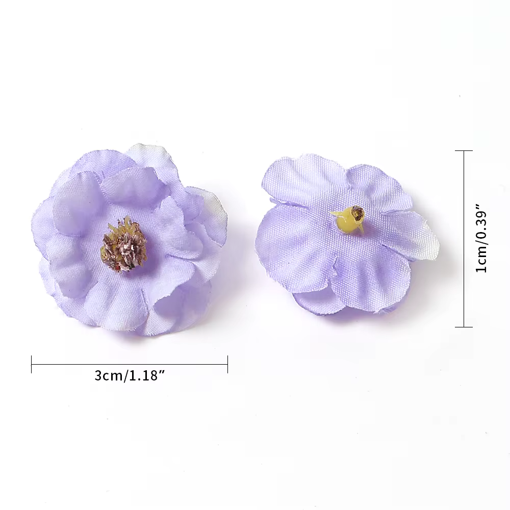 Têtes de fleurs de marguerite multicolores 3cm