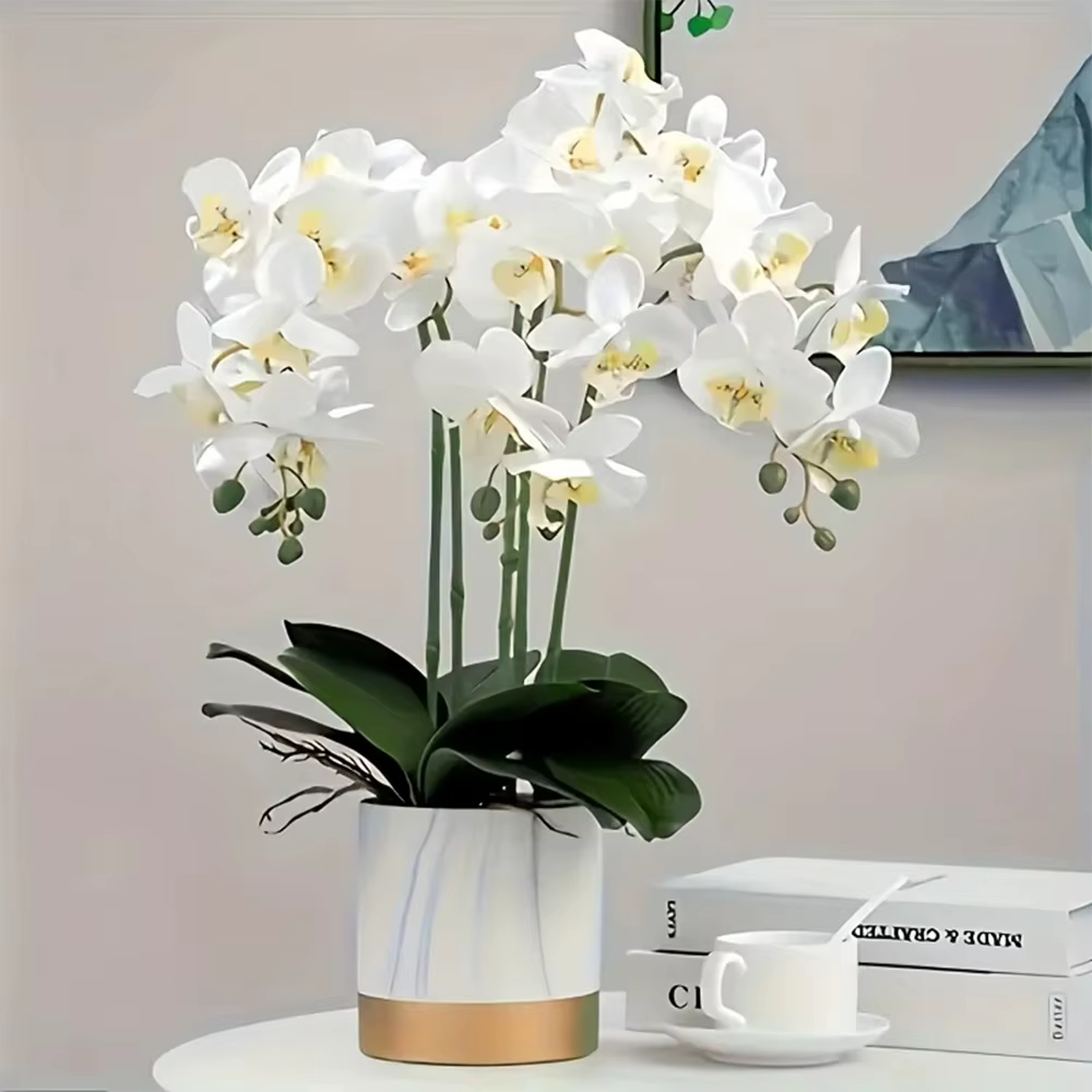 Branches de fleurs artificielles Phalaenopsis