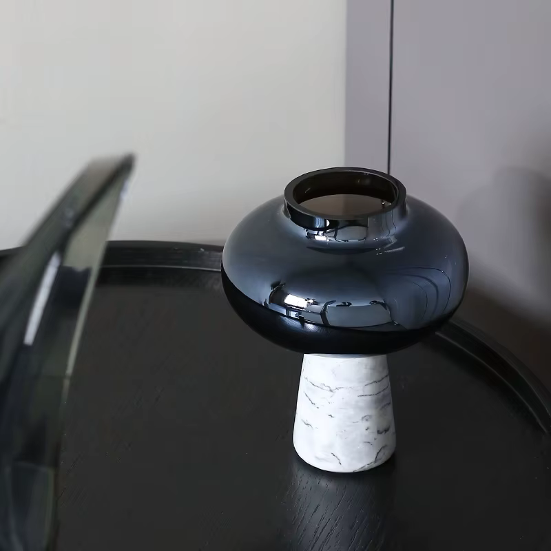 Vase en verre marbré pour la décoration de la maison