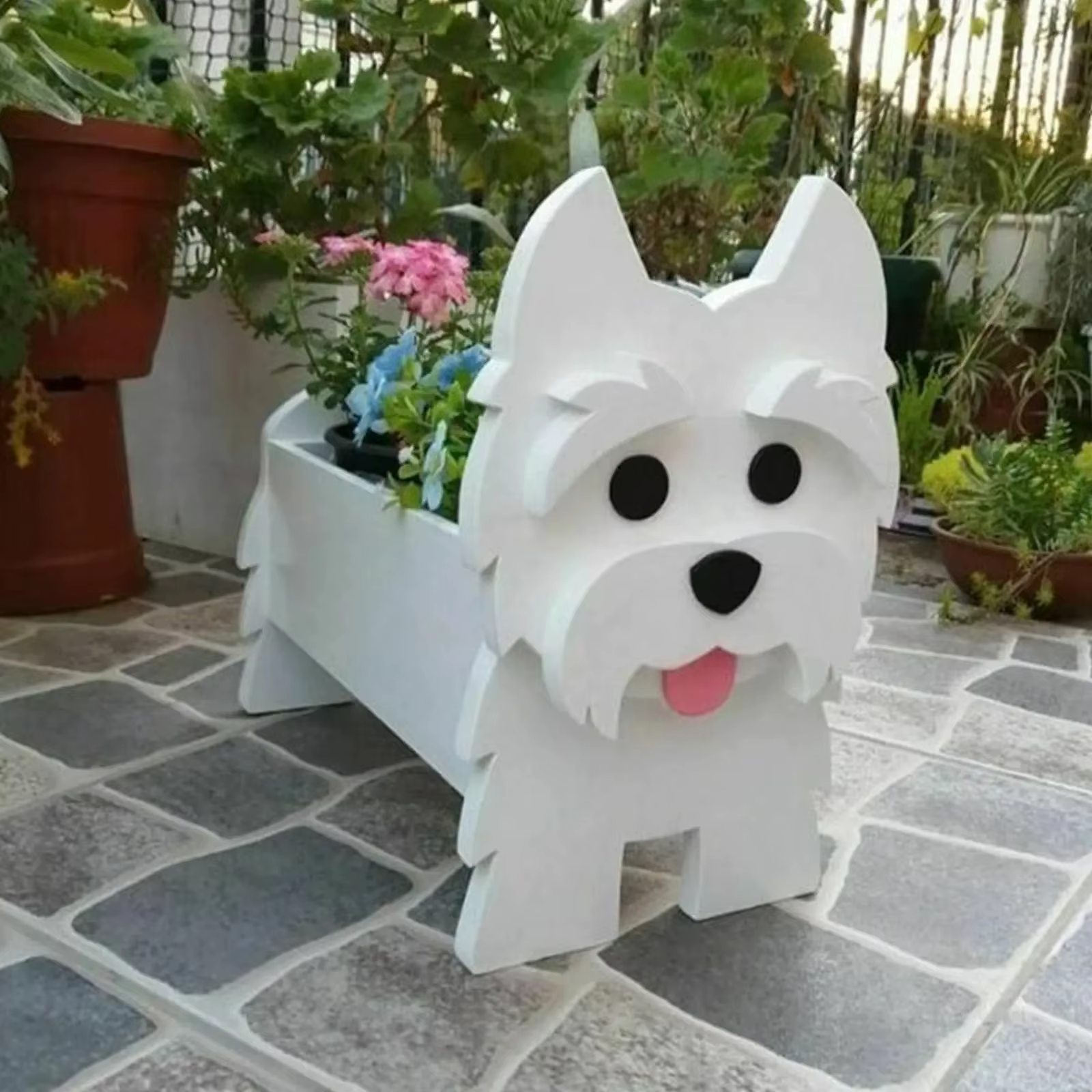 Jardinière de fleurs en PVC