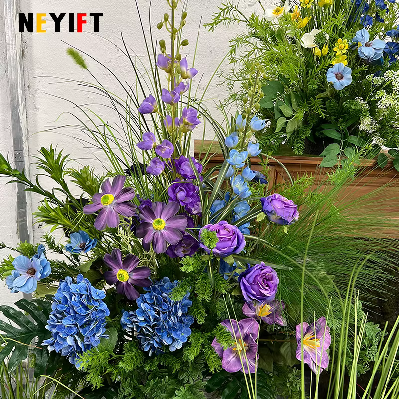 Monet série jardin Arrangement floral décoration de mariage plancher