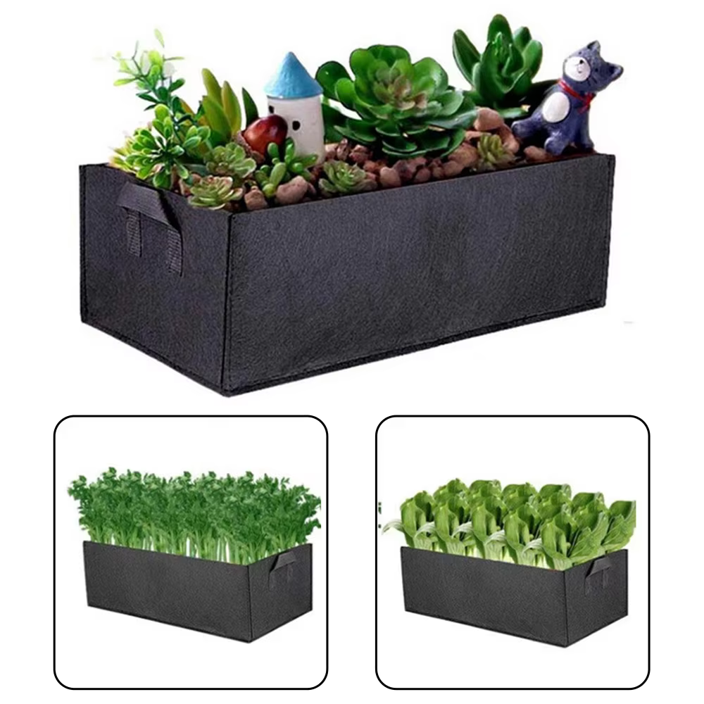 Sac de culture carré en feutre non tissé multifonctionnel pour plantes et légumes