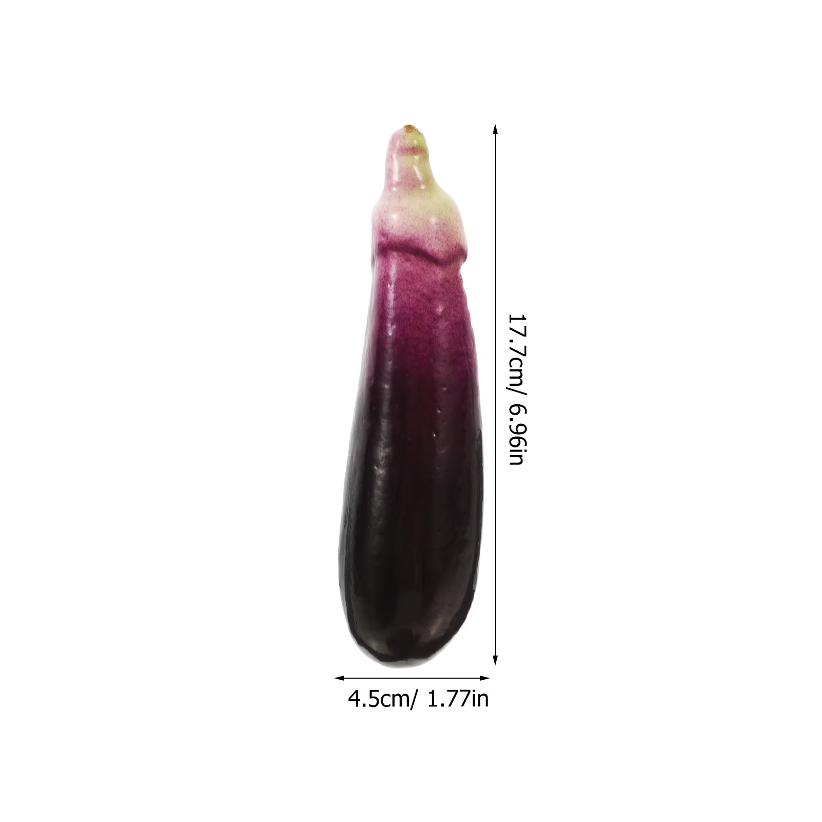 Réplique réaliste d'aubergine de qualité supérieure