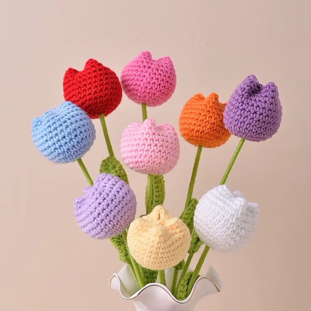 Bouquet de fleurs artificielles créatives en coton