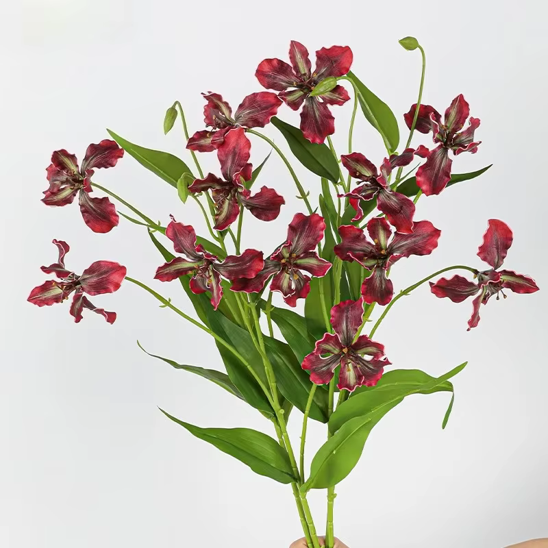 Branche de lys artificielle décorative pour mariage