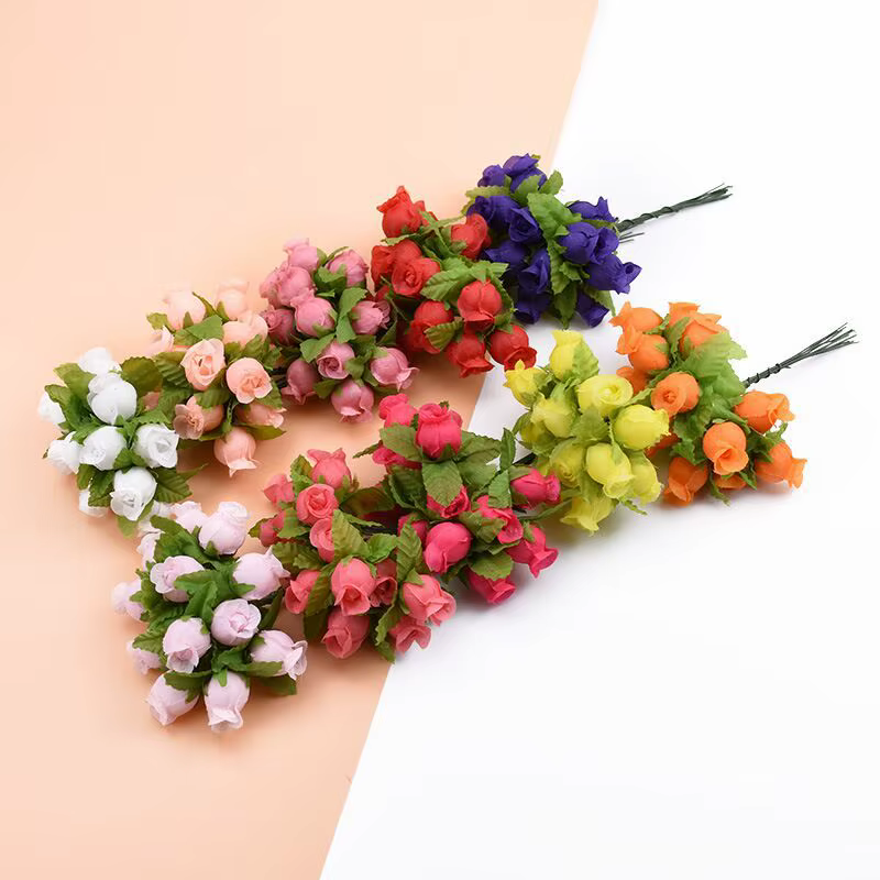 Mini Bouquet de Fleurs Artificielles InjRose
