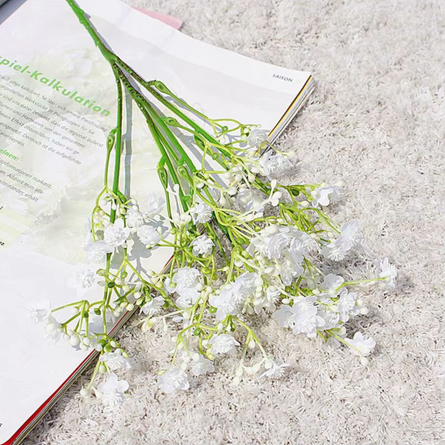 Fleur artificielle gypsophile Festival fête mariage mariée Bouquet extérieur jardin guirlande maison Vase Table à la main bricolage cadeau décor