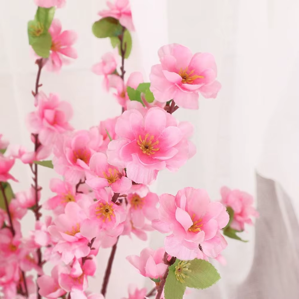 Branche de fleur de prunier rouge courte/longue