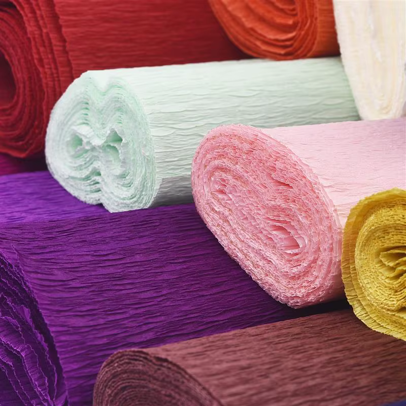 Papier pansement froissé pour emballage de fleurs