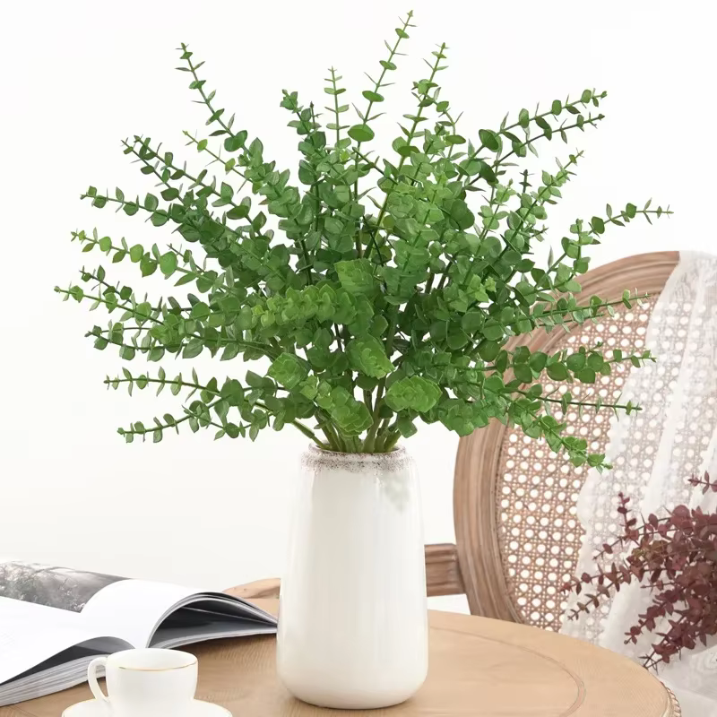 Aloès vert 10 pièces plante de Simulation en plastique Eucalyptus Milan herbe artificielle