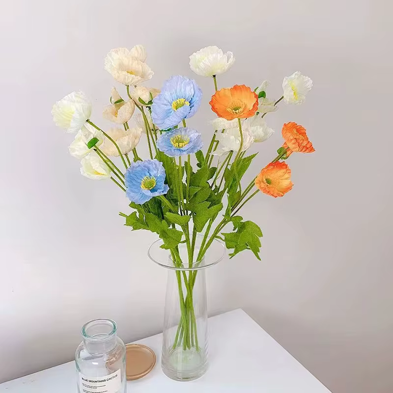 Fleurs artificielles pavot