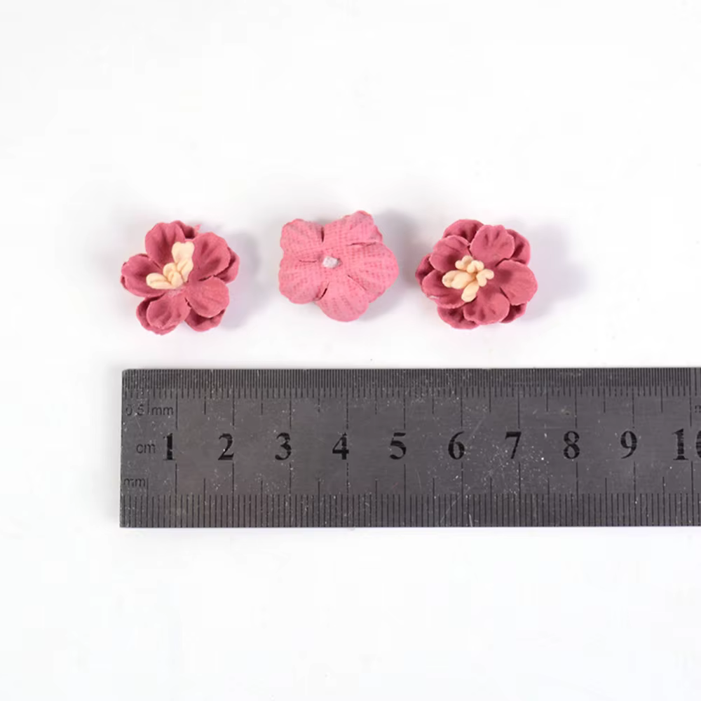 Mini têtes de fleurs artificielles pour la décoration intérieure