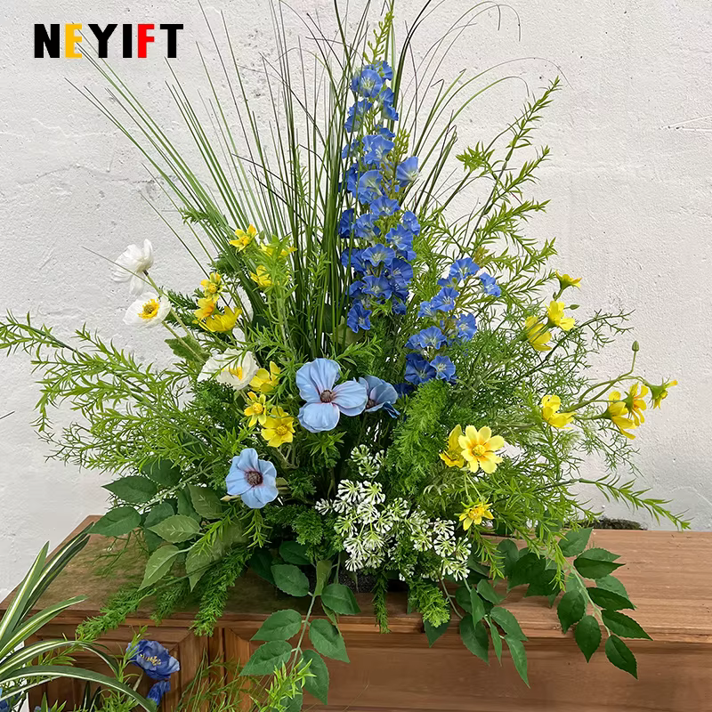 Monet série jardin Arrangement floral décoration de mariage plancher