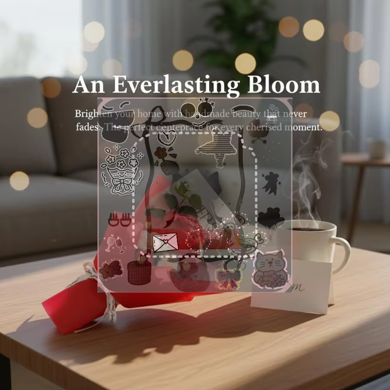 Bouquet de fleurs artificielles roses et tournesols