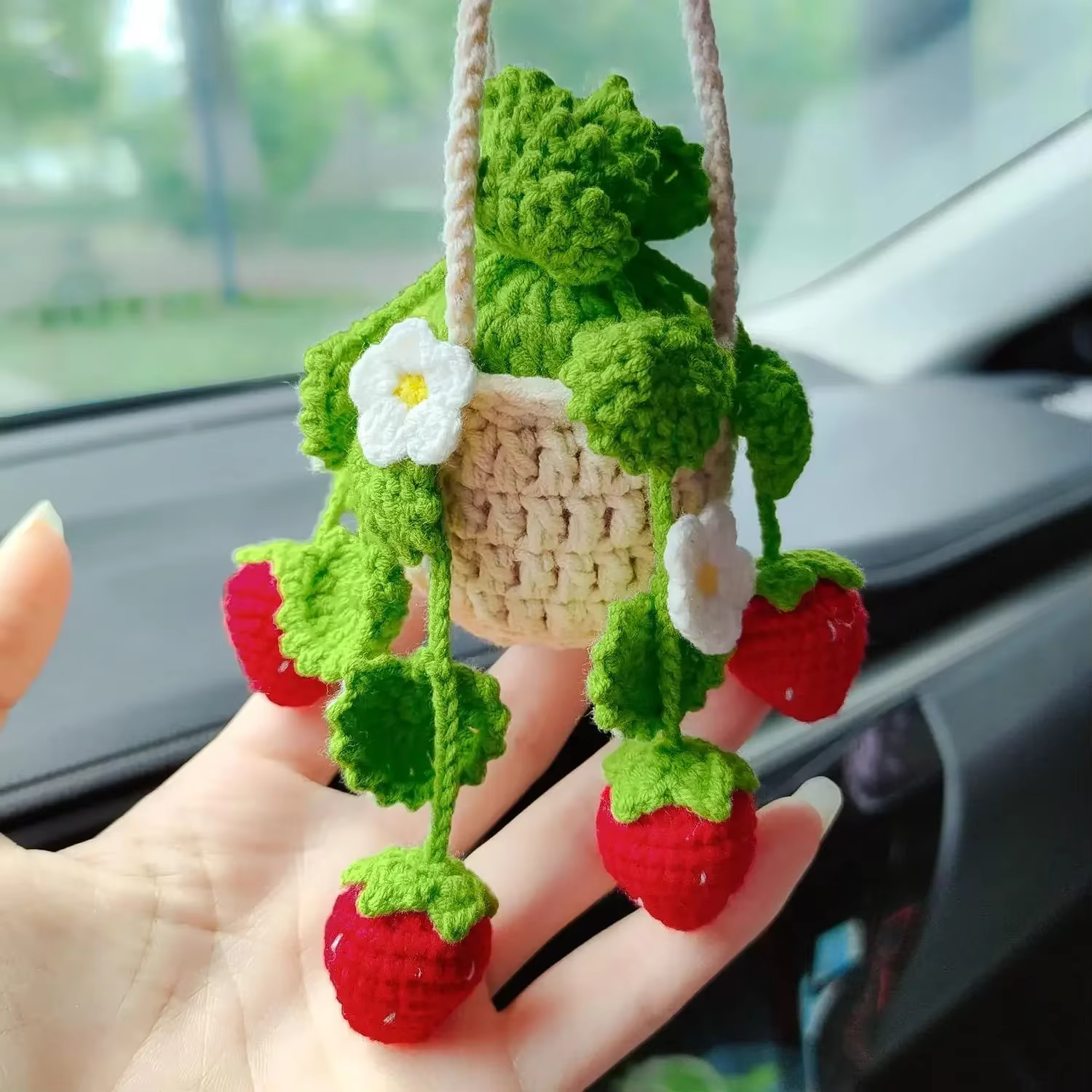 Panier suspendu au Crochet pour plantes de voiture