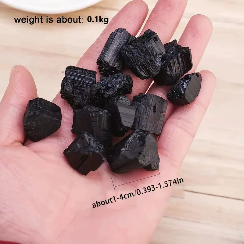 Citronapimen-Tourmaline Noire Naturelle