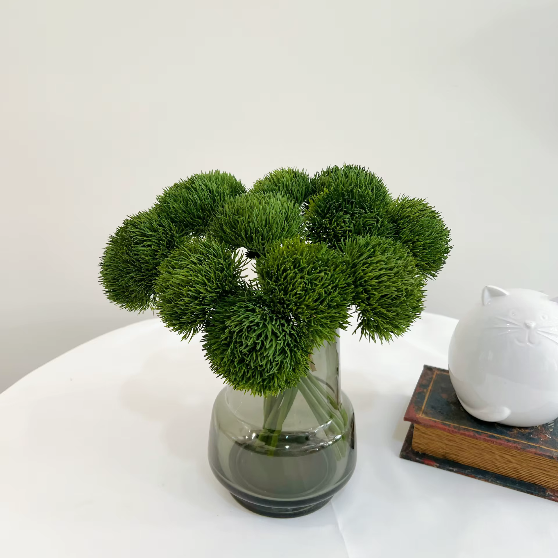 Dianthus artificiel vert à tige unique de 12