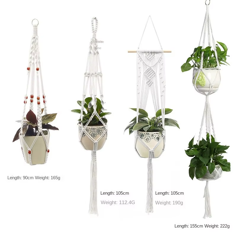 ConfronPlant-Cintre de plante en macramé fait à la main