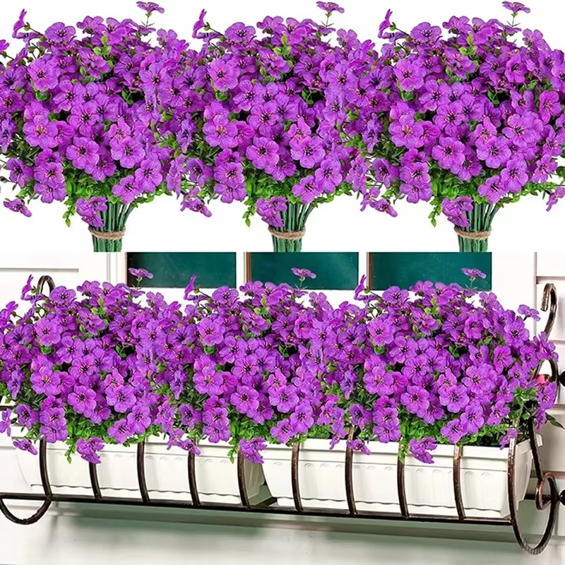 Fausses fleurs d'extérieur résistantes aux UV
