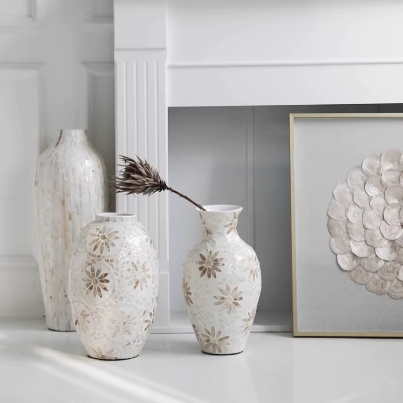 Vase à coquille Vintage