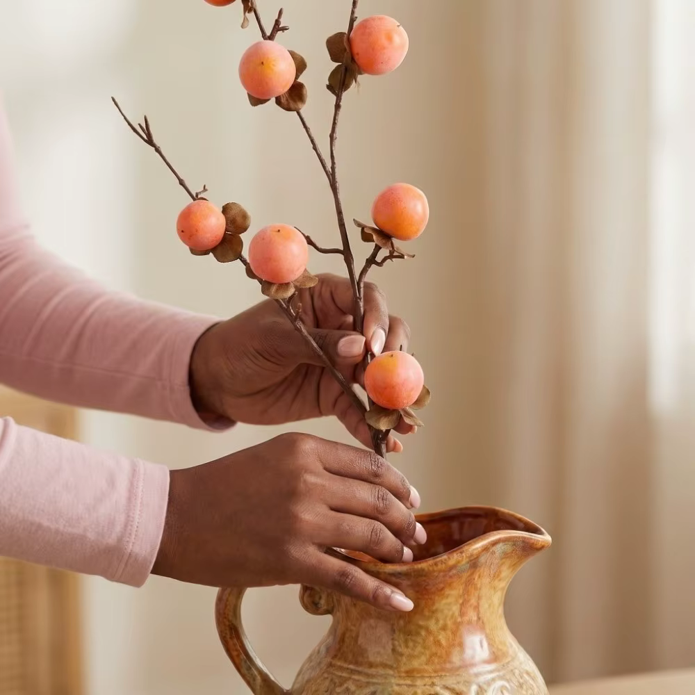 8 Branches artificielles de kaki