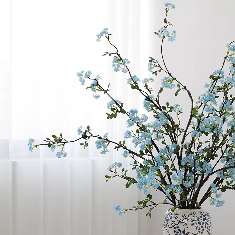 5 pièces de fleurs artificielles en soie