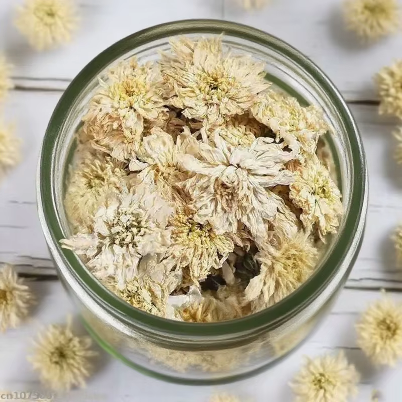 Les fleurs de chrysanthème séchées de qualité 100g-200g sont utilisées pour la fabrication de bougies