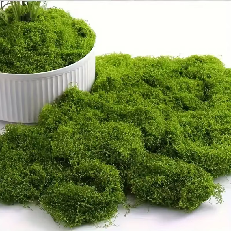 Faux mousse verte, artisanat de bricolage