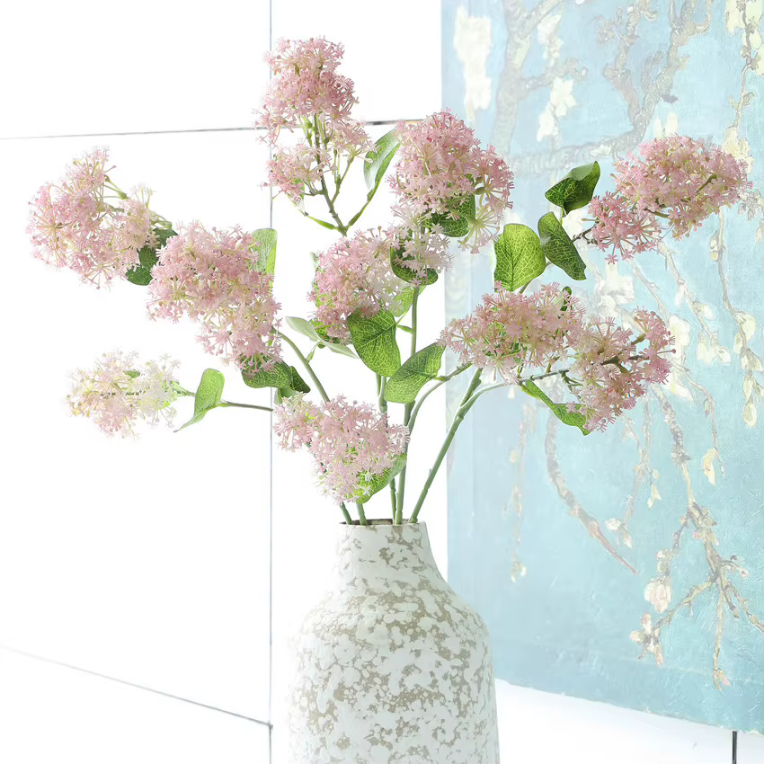 Fausses Fleurs d'Hortensia Artificielles à 2 Têtes