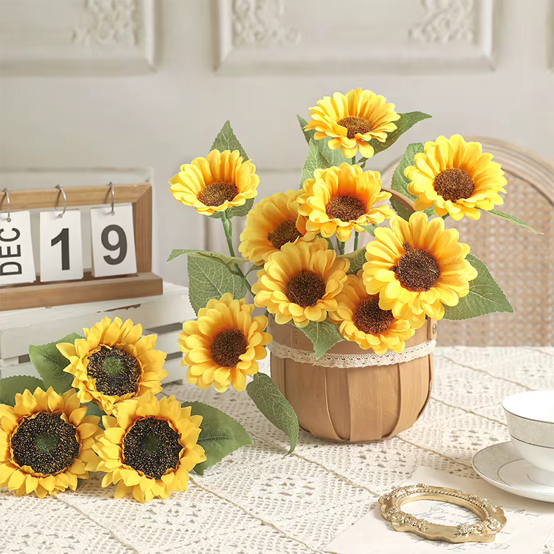 Bouquet de fleurs artificielles tournesol