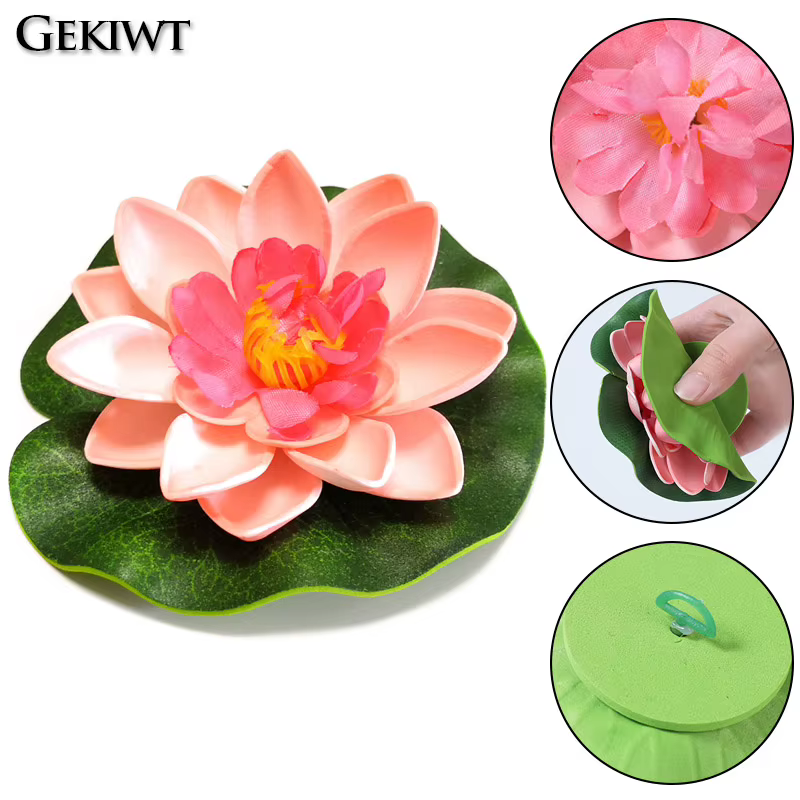 Fleur artificielle de Lotus flottante